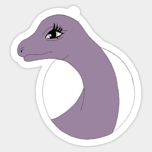 Miss Dinosaur - Brontosaurus Sticker